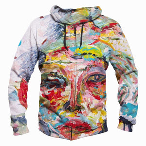 Funny Cage The Elephant Hoodies - Colourful Oil painting Pullover 3D Hoodie