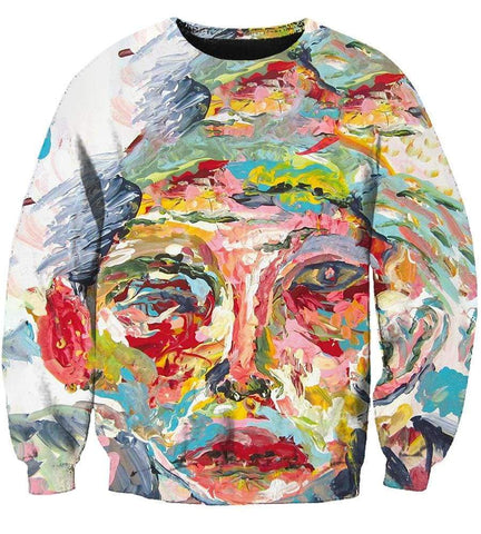 Image of Funny Cage The Elephant Hoodies - Colourful Oil painting Pullover 3D Hoodie