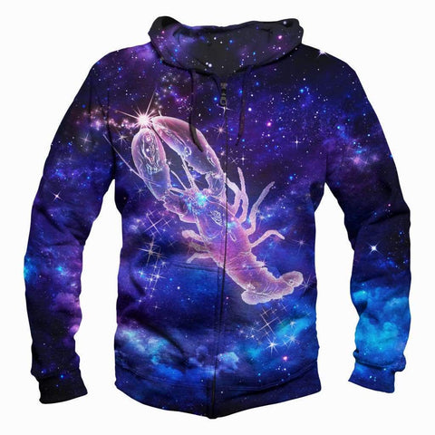 Image of Horoscope Cancer Hoodies - Pullover Black Hoodie