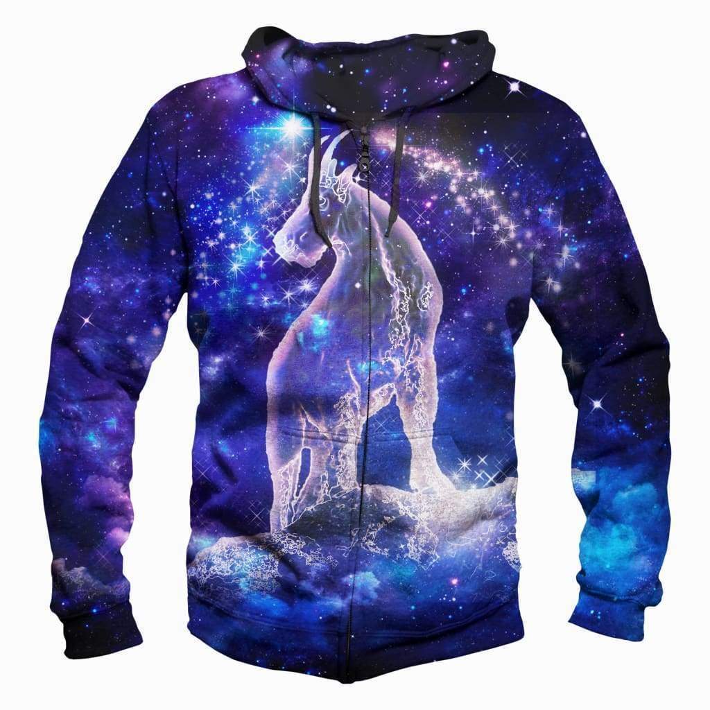 Horoscope Capricorn Hoodies - Pullover Black Hoodie