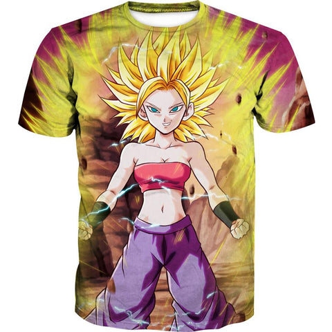 Image of Dragon Ball  Super Saiyan Caulifla Hoodies - Super Pullover Hoodie