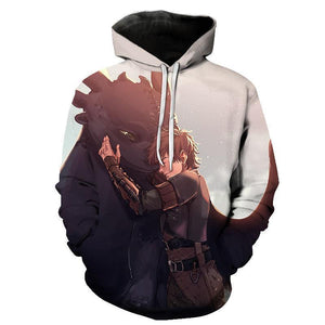 Cartoon How to Train Your Dragon 3D Print Hoody Sweatshirt Hoodies