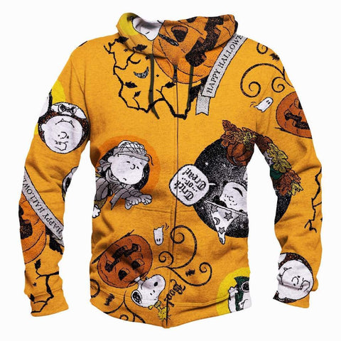 Image of Charlie Brown Hoodies - Pullover Yellow Hoodie