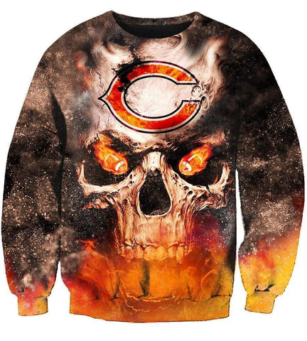 Image of Chicago Bears Hoodies - Pullover Orange Hoodie