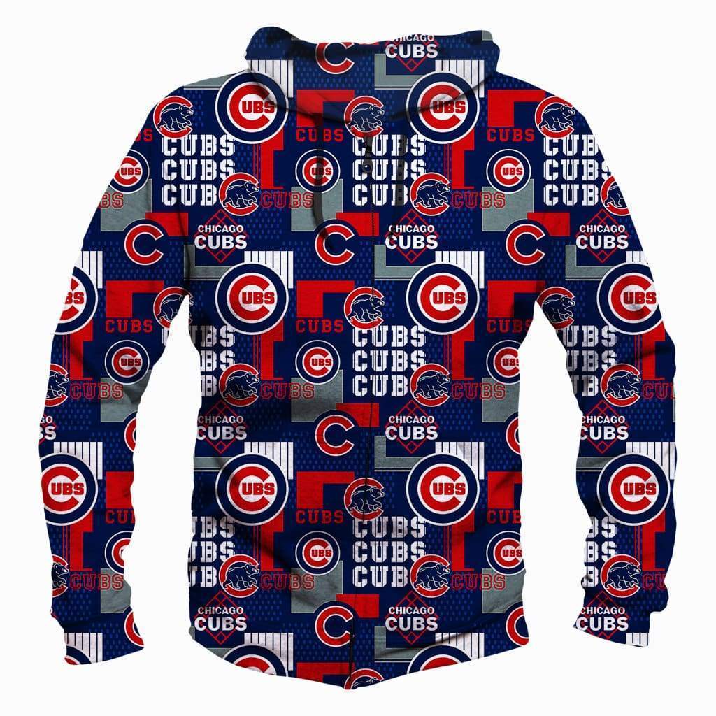 Chicago Cubs Hoodies - Pullover Blue Hoodie