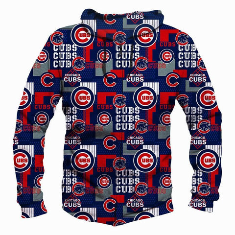 Image of Chicago Cubs Hoodies - Pullover Blue Hoodie
