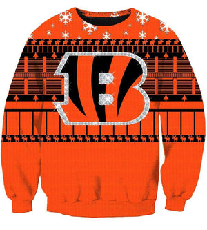 Christmas Cincinnati Bengals Sweatshirts - Orange Sweatshirt