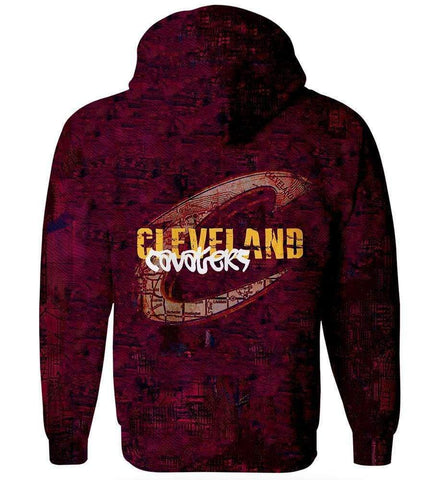 Image of Basketball Cleveland Cavaliers Hoodies - Pullover Sport Red 3D Hoodie