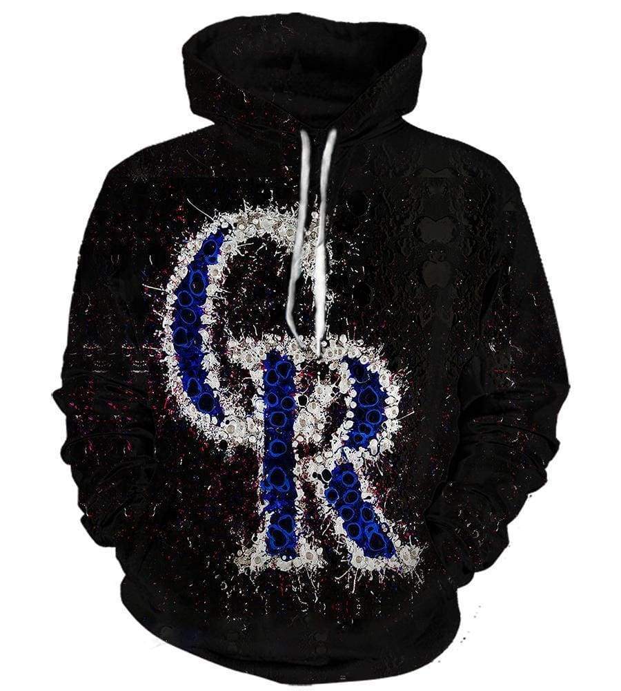Colorado Rockies /CR- 3D Hoodie, Zip-Up, Sweatshirt, T-Shirt