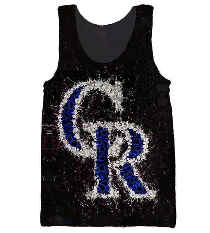 Image of Colorado Rockies /CR- 3D Hoodie, Zip-Up, Sweatshirt, T-Shirt