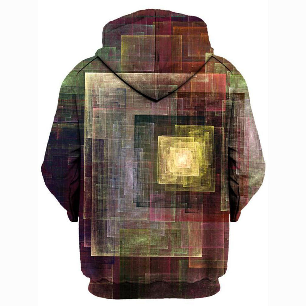 Colorful Impression Unisex Zip-Up Hoodie