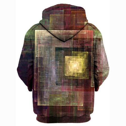 Image of Colorful Impression Unisex Zip-Up Hoodie