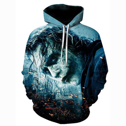 Image of 3D Printed Movie Character Hoodie - Hooded Geometric Active Pullover