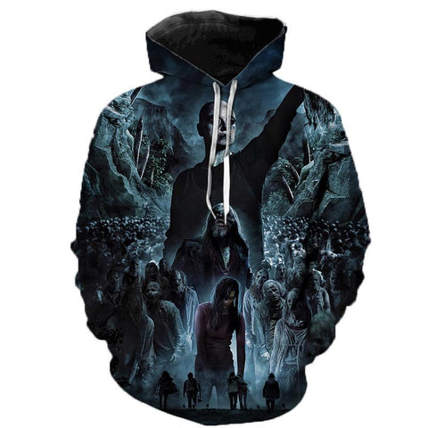 Image of The Walking Dead 3D Printed Hoodie - Fashion Casual Sweatshirts Pullover