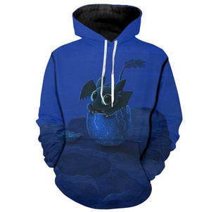 Movie How To Train Your Dragon Hoodies - Anime Sweatshirts 3D Print Pullovers