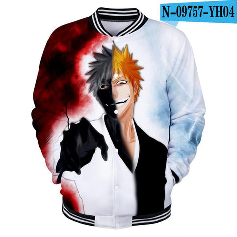 Image of Anime Bleach 3D Jacket Coat Sweatshirts