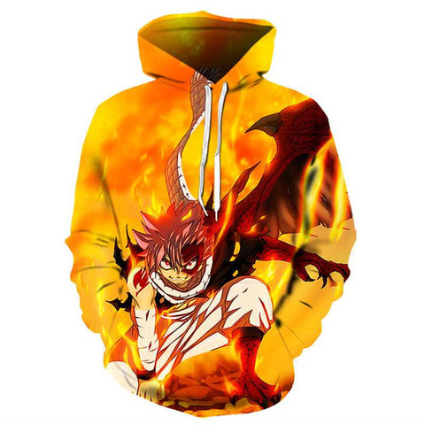 Image of Anime Fairy Tail 3D Hip Hop Hoodies Pullovers Sweatshirt