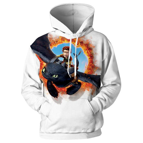 Image of How To Train Your Dragon Hoodies - Anime Unisex 3D Print Sweatshirts Pullovers