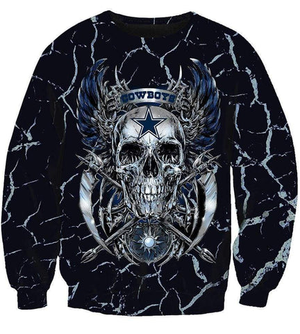 Image of Dallas Cowboys Hoodies - Pullover Black Hoodie