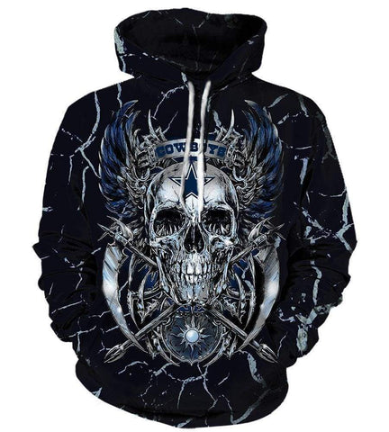 Image of Dallas Cowboys Hoodies - Pullover Black Hoodie