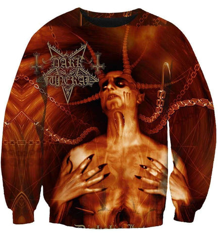 Image of Dark Funeral Hoodies - Pullover Red Hoodie