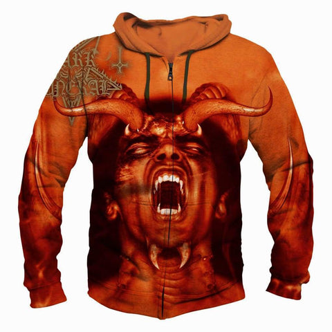 Image of Dark Funeral Hoodies - Pullover Red Hoodie