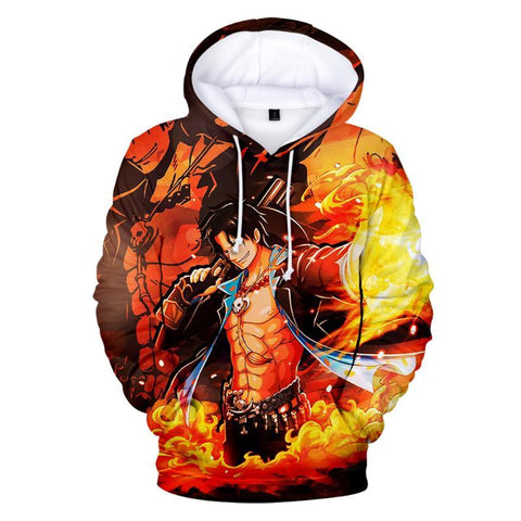 Image of One Piece Anime Sweatshirts - Casual 3D Print Hoodies