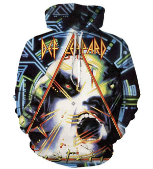 Def Leppard Hoodies - Pullover Black Hoodie