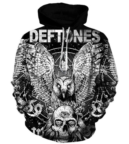 Image of Deftones Hoodies - Pullover Black Hoodie