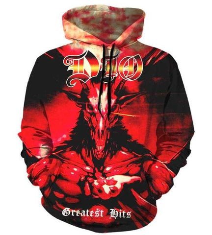 Image of Dio Music Hoodies - Pullover Red Hoodie