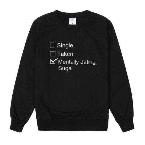 Image of BTS Sweatshirt - BTS "Mentally Dating Suga" Sweatshirt