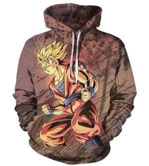 Dragon Ball Hoodies - Pullover Yellow Hoodie