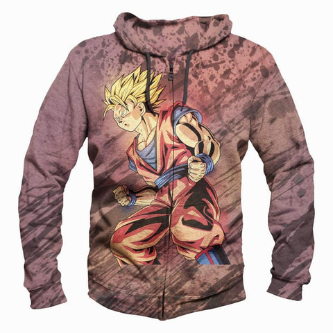 Image of Dragon Ball Hoodies - Pullover Yellow Hoodie