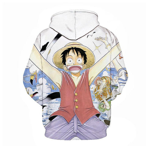 Image of One Piece 3D Print Pullovers - Anime Sweatshirts Hoodies