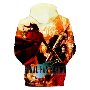 Final Fantasy VII Unisex 3D Print Battle Hoodies
