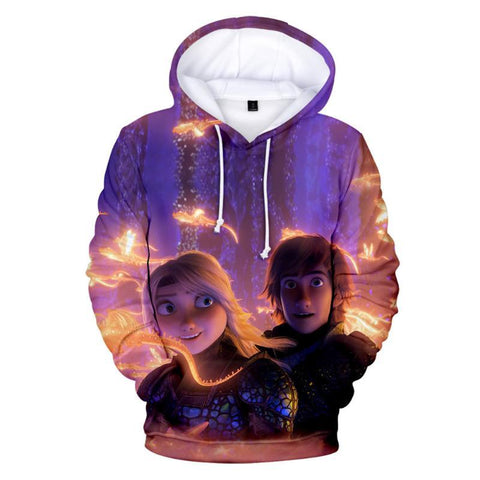 Image of How To Train Your Dragon Hoodies - Anime 3D Print Hooded Jacket Sweatshirts