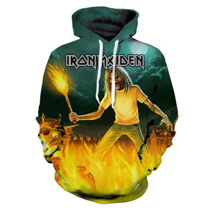 Iron Maiden Hoodie Sweatshirt 3D Print Unisex Sweatshirt Hoodie