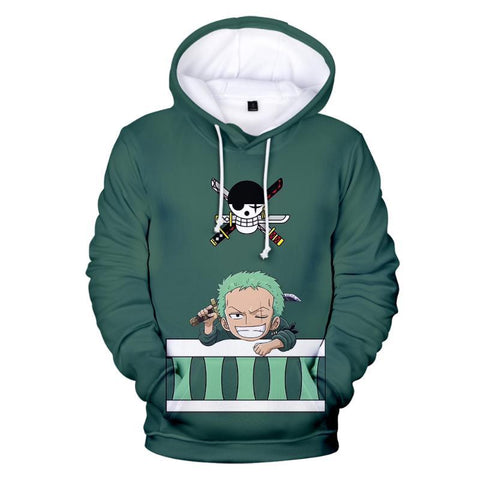 Image of 3D Printed One Piece Hoody Sweatshirt - Anime Men Women Hoodie