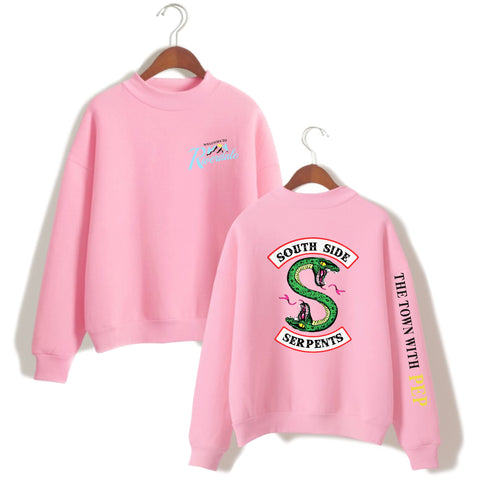 Image of Riverdale Ｍock Turtlenecks - Riverdale Super Cool Logo Icon Ｍock Turtleneck