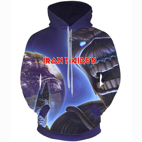 Image of Iron Maiden Hoodie Real Dead One 3D Print Hoody Pullover