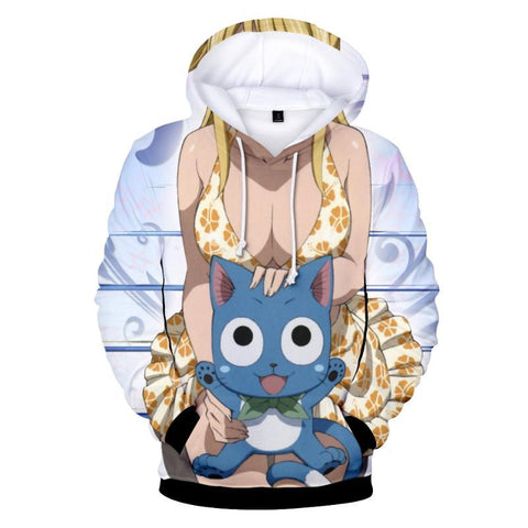 Image of Fairy Tail Fashion Hoodie - Casual 3D Sweatshirt