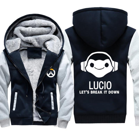 Image of Overwatch Lucio Jackets - Zip Up Fleece Jacket
