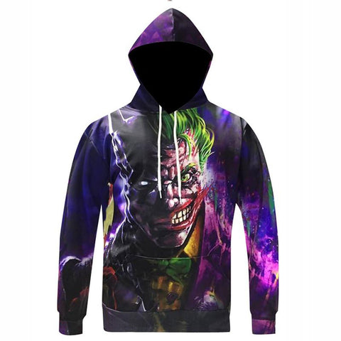 Image of Suicide Squad Joker 3D Hoodies - Hooded Sweatshirt Hip Hop Pullovers