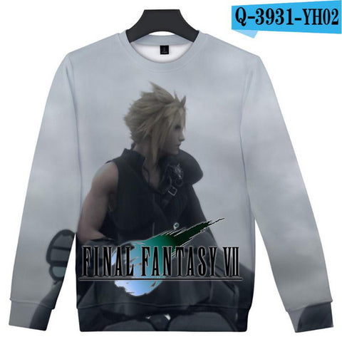 Image of 2019 Final Fantasy Harajuku O-Neck Long Sleeves Sweatshirt