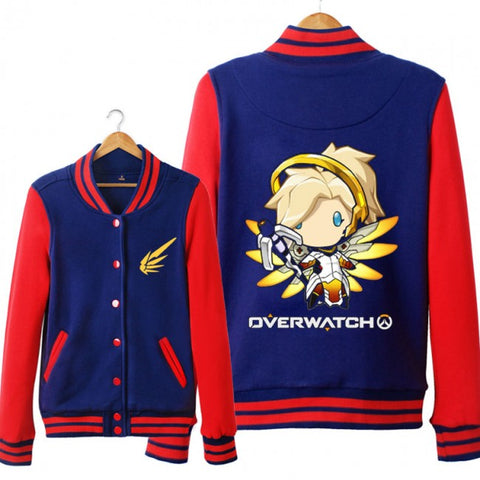 Image of Overwatch Mercy Coats - Black Button Style Coat