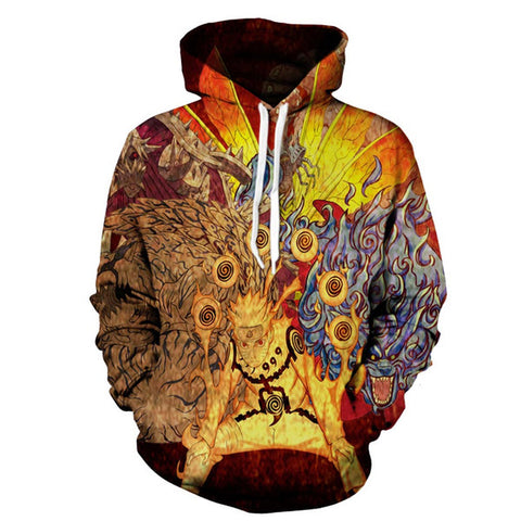 Image of Naruto Casual Hoodie Anime - 3D Sweatshirt