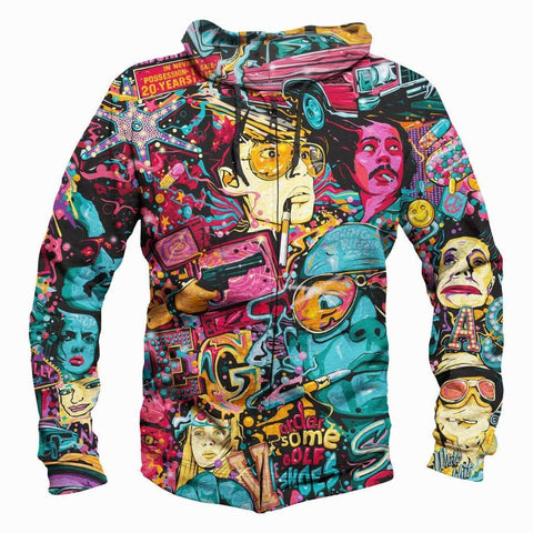 Image of Fear and Loathing - 3D Hoodie, Zip-Up, Sweatshirt, T-Shirt