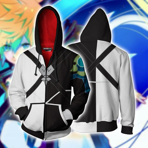 Image of Kingdom Hearts Ventus Hoodies - Zip Up Cosplay X Hoodie