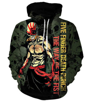 Five Finger Death Punch - 3D Hoodie, Zip-Up, Sweatshirt, T-Shirt #1