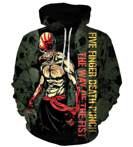 Image of Five Finger Death Punch - 3D Hoodie, Zip-Up, Sweatshirt, T-Shirt #1